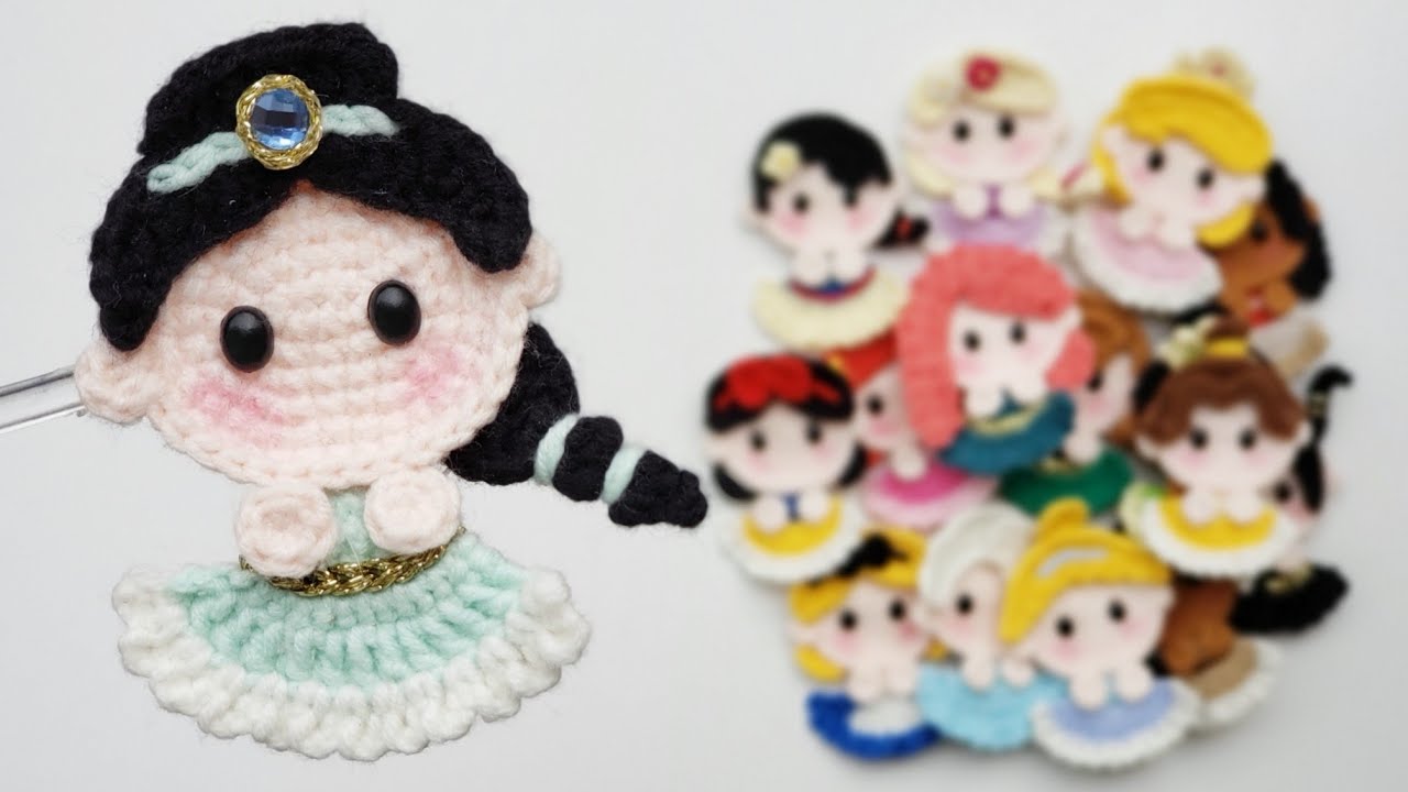 JASMINE Crochet Hair Clip | Crochet Brooch | SpringDay DIY