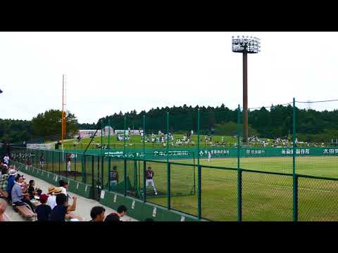 オコエ選手ホームラン　2018/09/01　牛久運動公園野球場