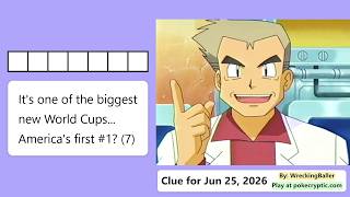 PokeCryptic Clue 176 It s one of the biggest new World Cups America s first 7