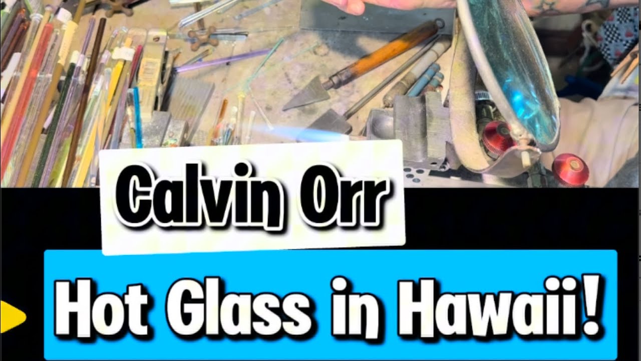 Calvin's Valentine Demo 💕 Hand-Drawn Hearts in Dichroic Glass