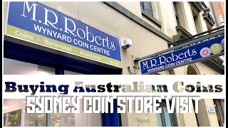 Massive coin haul on an Australian layover ... Visiting MR Roberts coin store in Sydney Australia