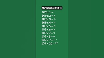 MULTIPLY with 109 in 2 SEC! ⌛🤯 #shorts #math #mathtrick