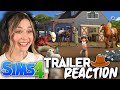 Endlich Pferde in Die Sims 4! 😍 - Die Sims 4 Pferderanch Trailer Reaction | simfinity