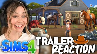 Endlich Pferde in Die Sims 4! 😍 - Die Sims 4 Pferderanch Trailer Reaction | simfinity