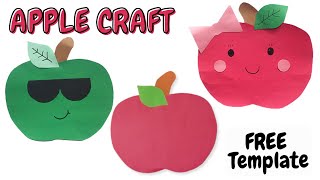Apple Craft (Free Printable Template)