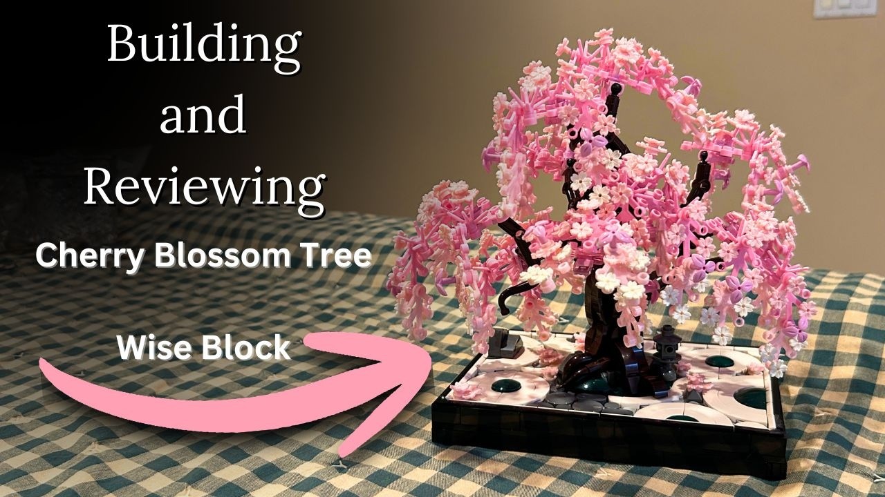 Building and reviewing Wiseblock's Cherry Blossom Tree Set - YouTube