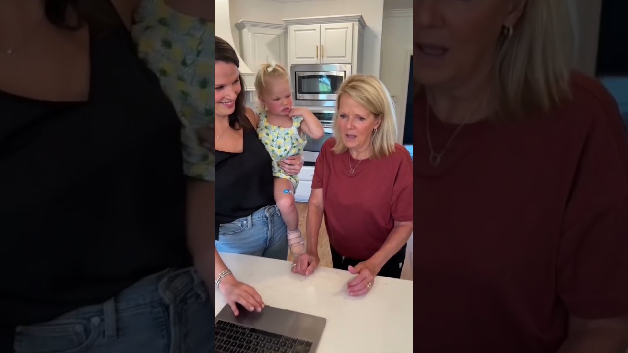 Telling Mom We Are Having Triplets Baby Pregnant Cute Grandma