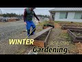 How to build Winter Garden Bed Box! Backyard vegetable Gardening #gardeningfun #diy #raspberry