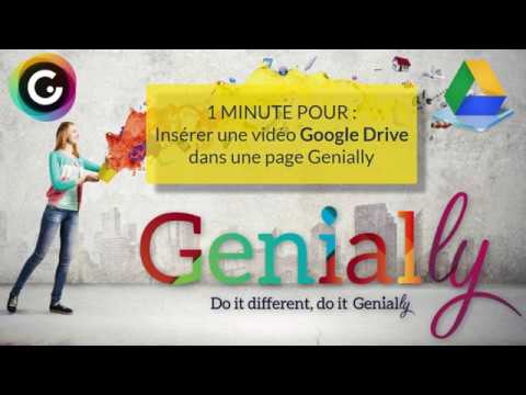 1 minute insérer une vidéo Google drive dans Genially - YouTube