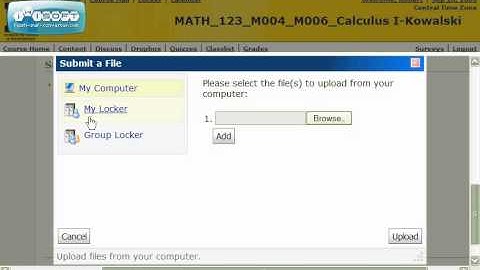 Submitting work through the D2L Dropbox