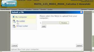 Submitting work through the D2L Dropbox