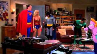 The Big Bang Theory - The Gang All Dressed Up As The Justice League