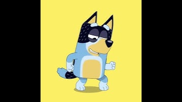 Bluey Bandit dancing With raining taco music