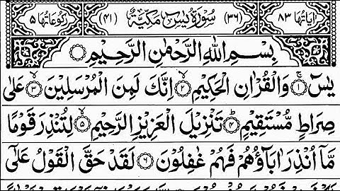 Yaseen Dua 2024 World's most beautiful Quran recitation of Surah Yasin (Yaseen) سورة يس |