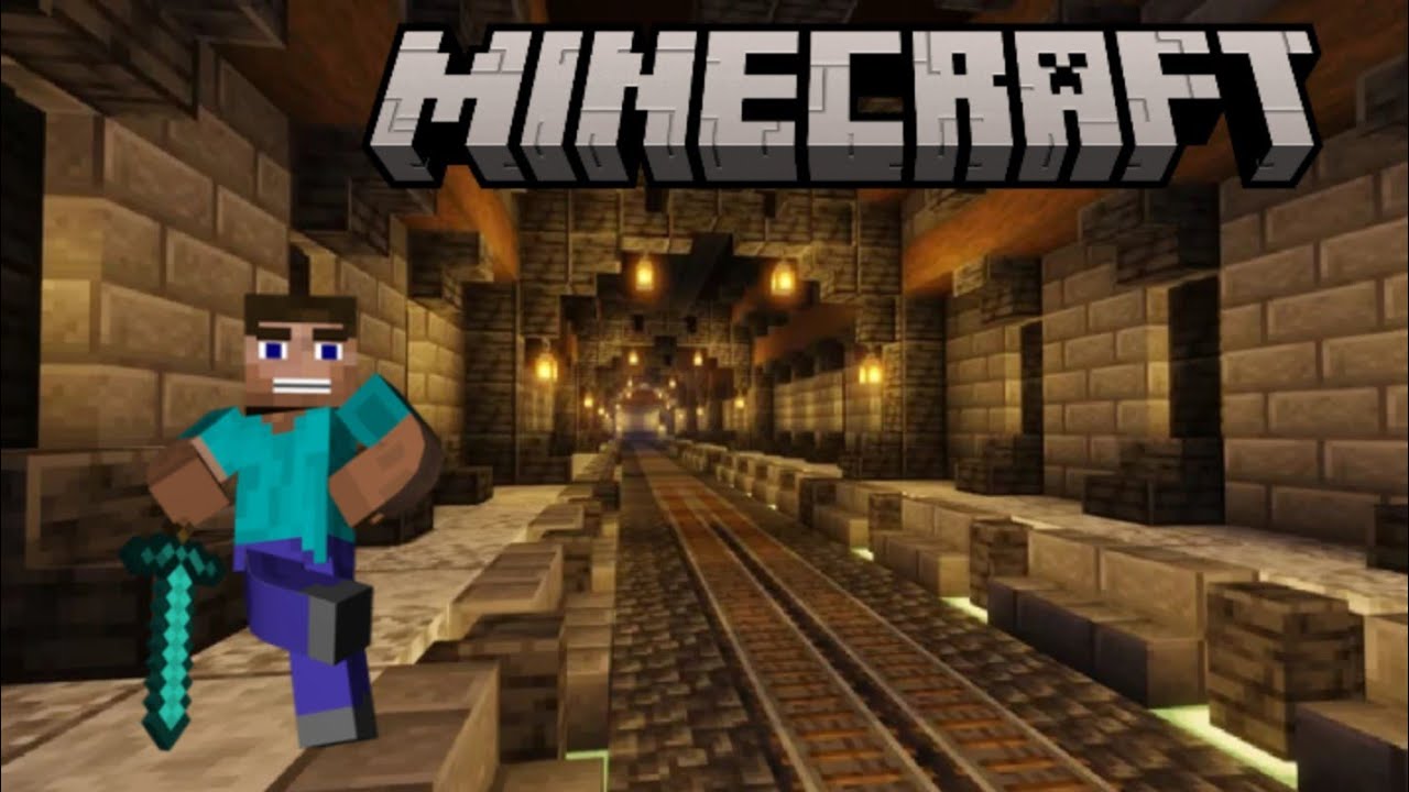 MINECRAFT: HOW TO BUILD A SECRET TRAIN UNDERGROUND ROUTE survive!?