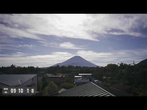 精進湖 富士山と星空(精進湖民宿村) のライブ映像