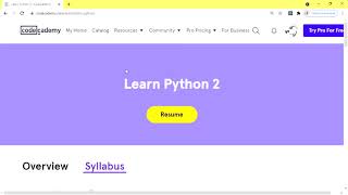 Learn Python 2 - Python Syntax - Review