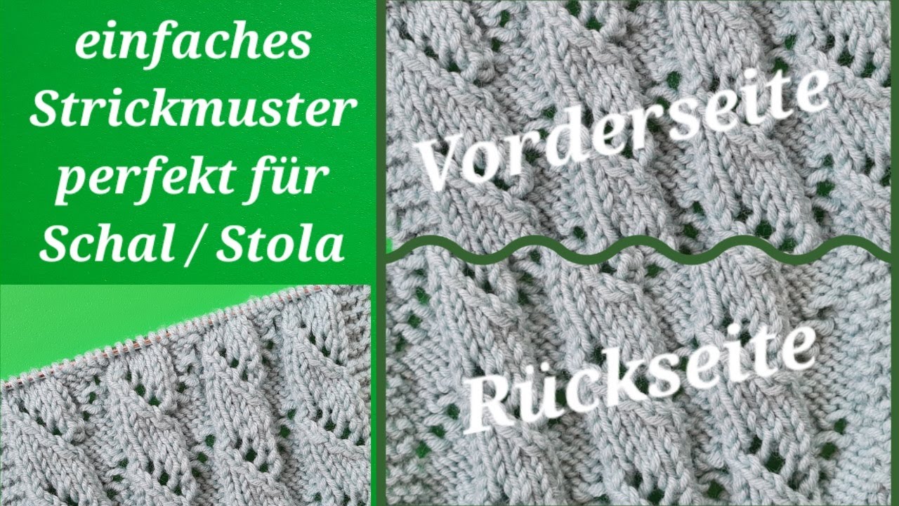sehr schönes Strickmuster, für Schal, oder Stola,