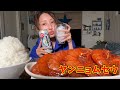 【モッパン】ずーっと気になってたヤンニョムセウ食べてみたら想像以上に…🦐🦐🦐