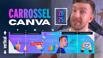 Como Fazer CARROSSEL no Canva para Instagram em 2025 | Formato VERTICAL, Criar, Cortar e Salvar 💜😮