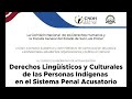 Derechos lingüísticos y culturales de las personas indígenas en el sistema penal acusatorio