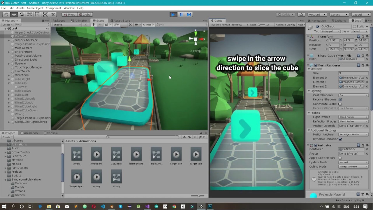 Time Lapse Video of a mobile game i am working on in unity - Box Slice ...
