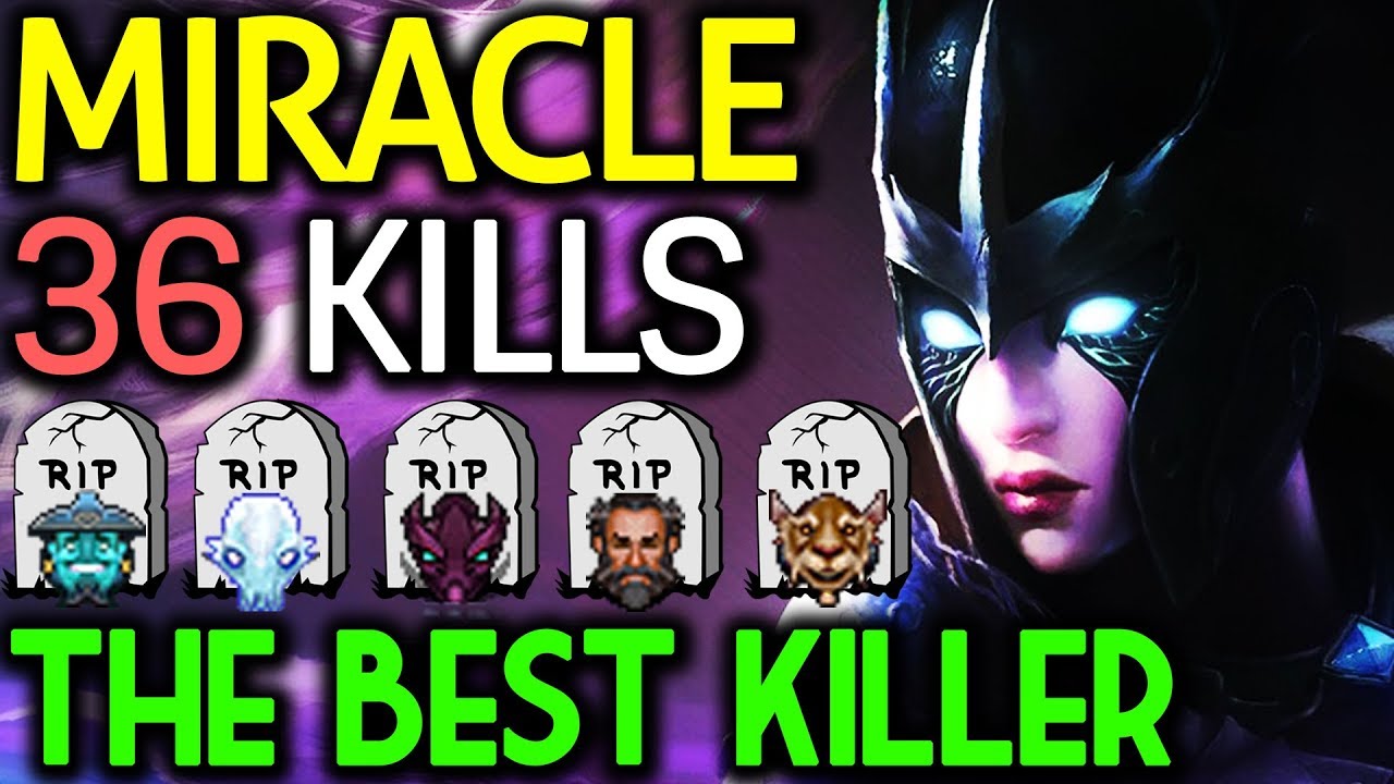 Miracle- Dota 2 [Phantom Assassin] The Best Killer | One Hit KO 36 Kills - YouTube