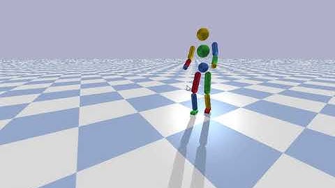 PyBullet humanoid backflip using original DeepMimic policy.