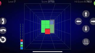 3D Tetris aka Blockout for iOS screenshot 2