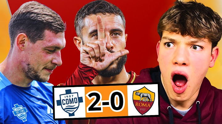 I DON'T TRUST YOU! Como 2-0 Roma REACTION