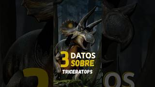3 datos sobre este icónico dinosaurio🔥 #dinosaur #dino #triceratops #prehistoric