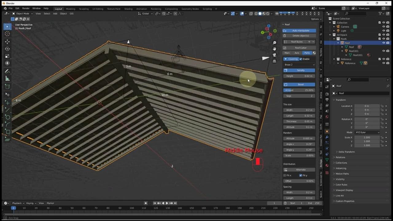 TETTI IN "ARCHIPACK PRO" x Blender tutorial n.1 tetti basici YouTube