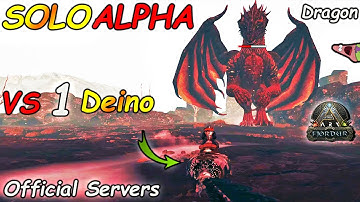 (EASY) Ark Fjordur ALPHA DRAGON BOSS FIGHT | Ark DEINONYCHUS