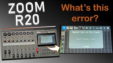 ZOOM R20: Track Pair Error and Track Routing
