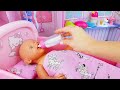 Play with Baby Born   morning routine in Annabel &amp; Baby Born bedroom