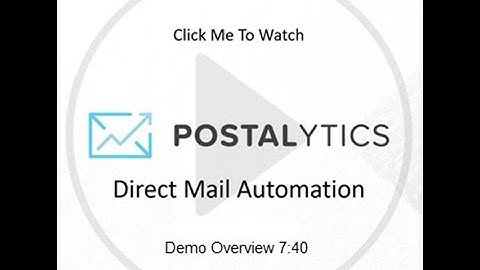 Postalytics Demo Video