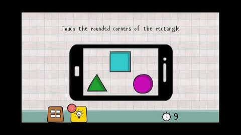 Logic Master 1 - Mind Twist Level 207 Solution | Touch the rounded corners of the rectangle