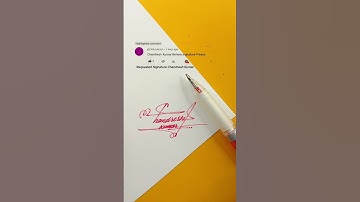 Chandresh Kumar Signature Design | How To Sign The Letter C #shorts