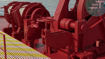 Windlass Exploded View 3D Animation