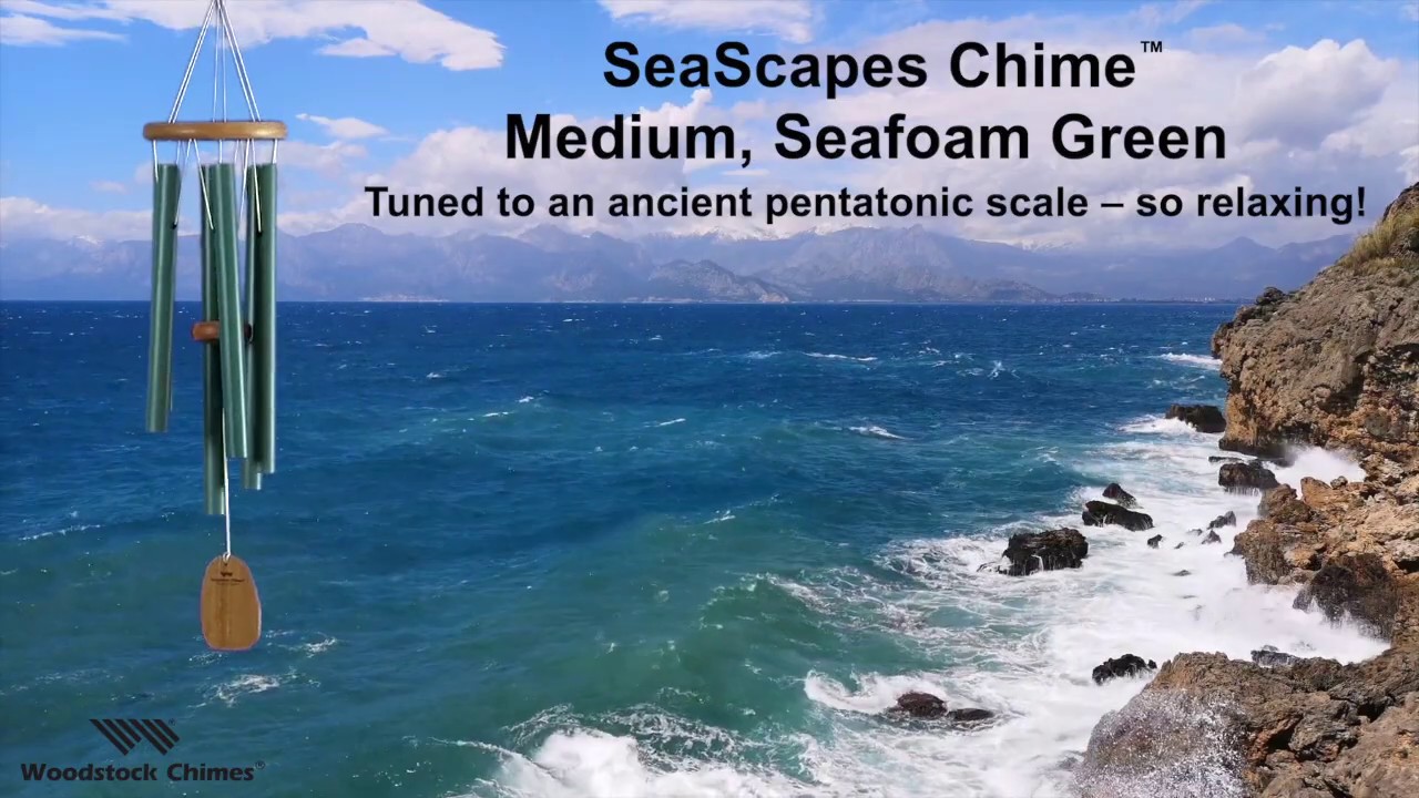パーカッション・打楽器 WOODSTOKS SEASCAPE CHIME SeaScapes Chime - Med, Seafoam Green