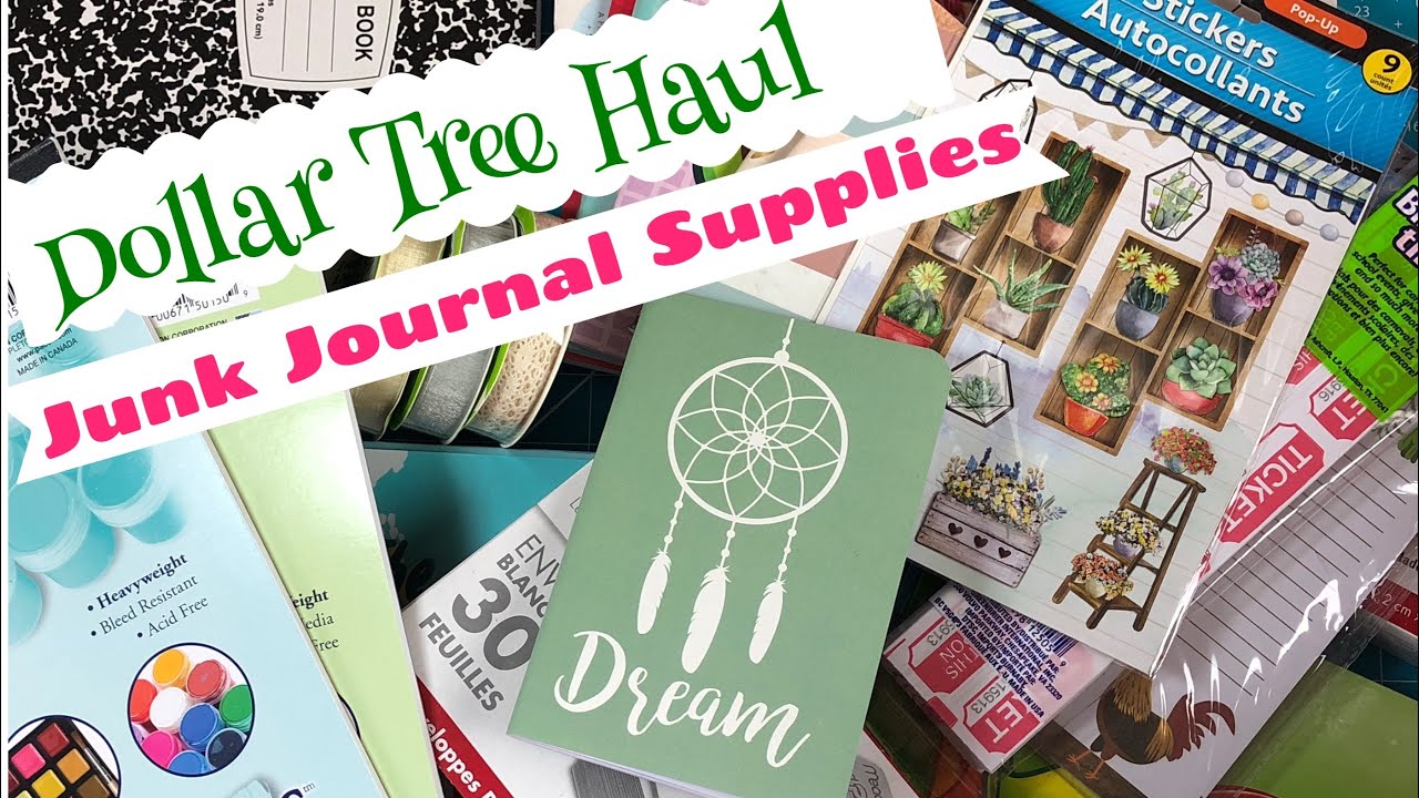 Dollar Tree Haul Junk Journal & Mini Album Supplies YouTube