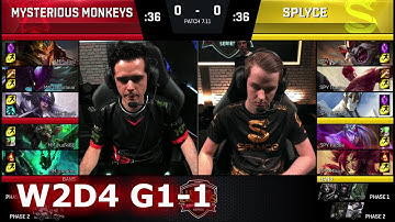 Mysterious Monkeys vs Splyce | Game 1 S7 EU LCS Summer 2017 Week 2 Day 4 | MM vs SPY G1 W2D4