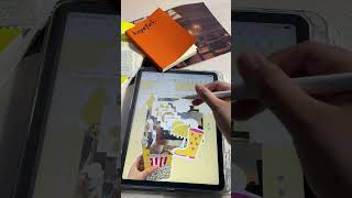 Going digital with this YELLOW aesthetic.💛🍿 #starnote #digitalplanner #plannertips #study #tablet