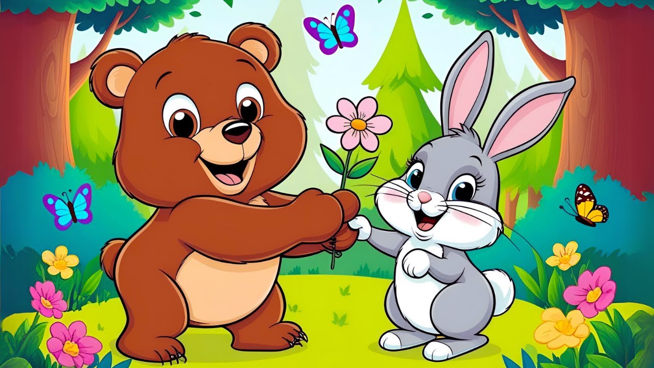 Kindness is Cool 💛 | Happy Affirmation Song for Kids with Animals | Shining Starz Music