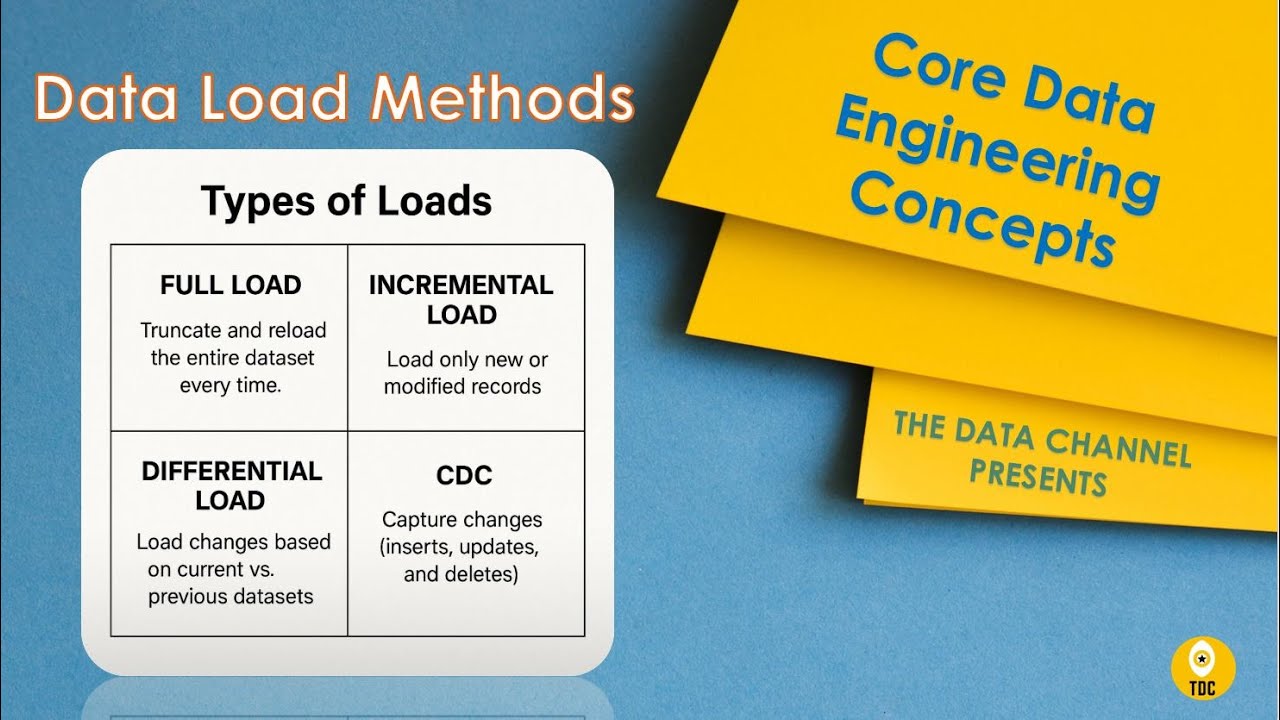 Data Loads Strategies- Full vs Incremental vs Differential vs CDC Load