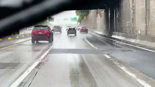 Driving on Interstate I95 from Arch Avenue Greenwich ct to Bartow Avenue in Bronx NY