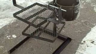 Portable Campfire Grilling Stand With Rotisserie. @brucehigley
