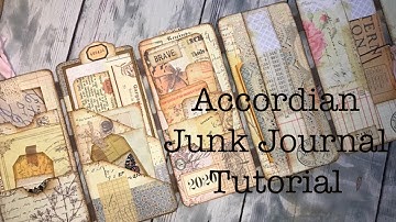 Part 2 Accordion Junk Journal Tutorial, Junk Journaling Tutorial, Pink Monarch Prints