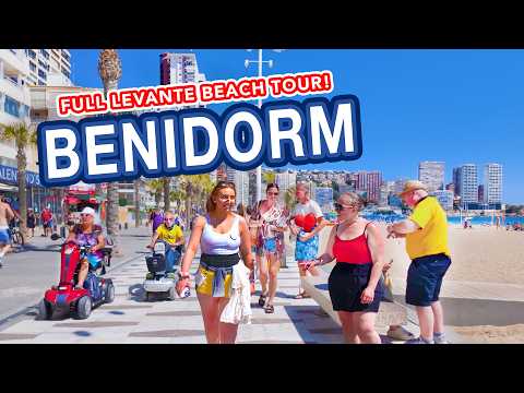 BENIDORM Full Tour Of Benidorm Levante Beach 