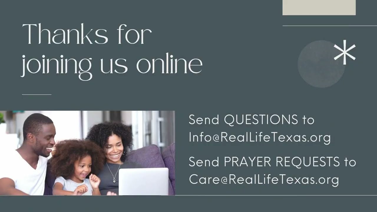 Real Life Ministries Texas - Sunday Morning (Jan 25th)